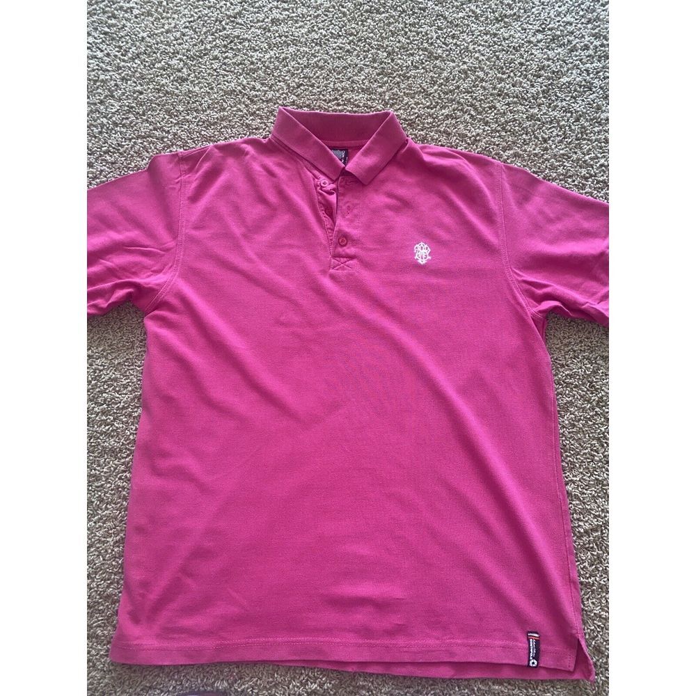 Southpole Polo Shirt Mens Extra Large Short Sleeve Pink w Logo Hip Hop